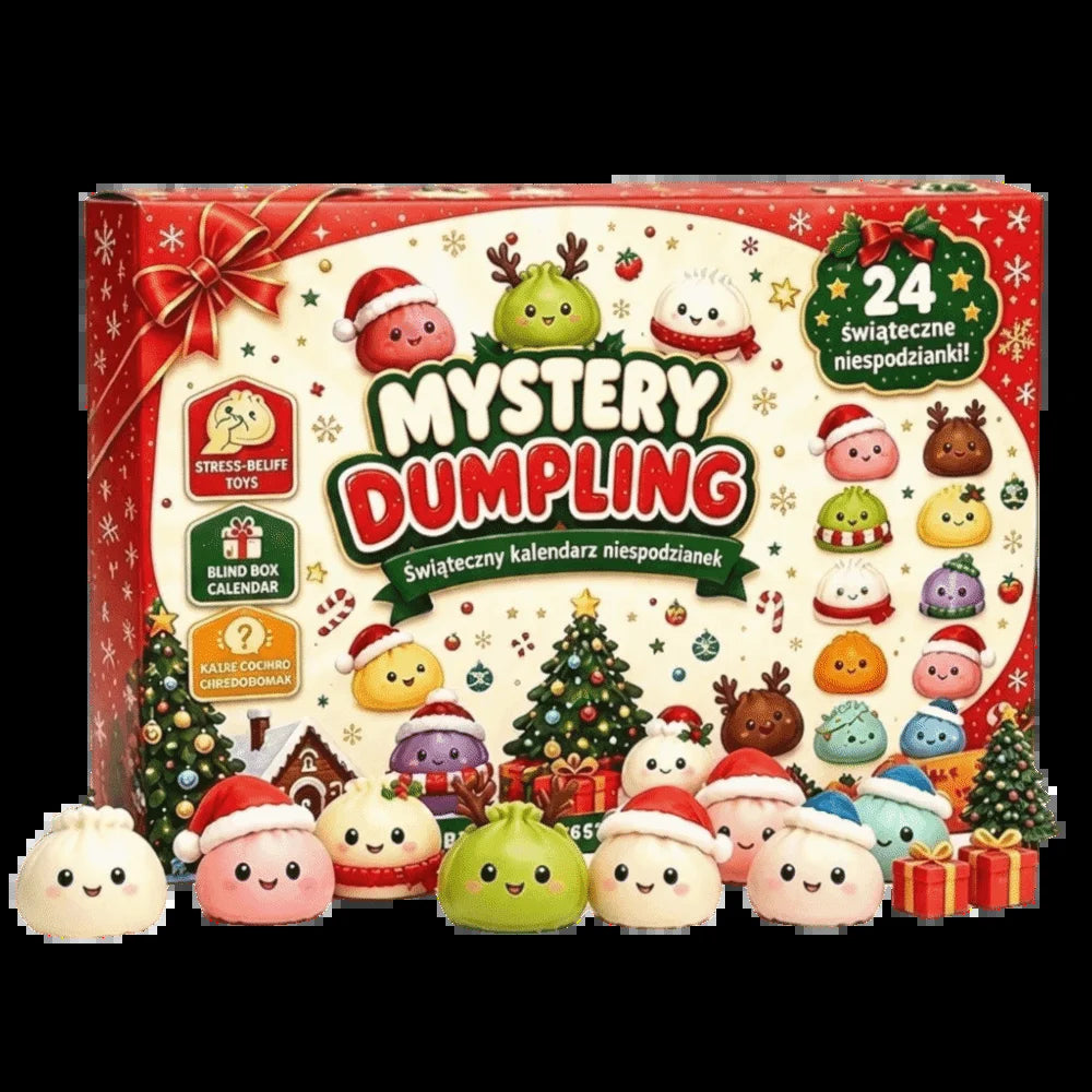 Christmas Countdown Advent Calendar 2026 24 Days Dumpling Squishy Toys Slow Rising Squeeze Sensory Fidget Holiday Decor