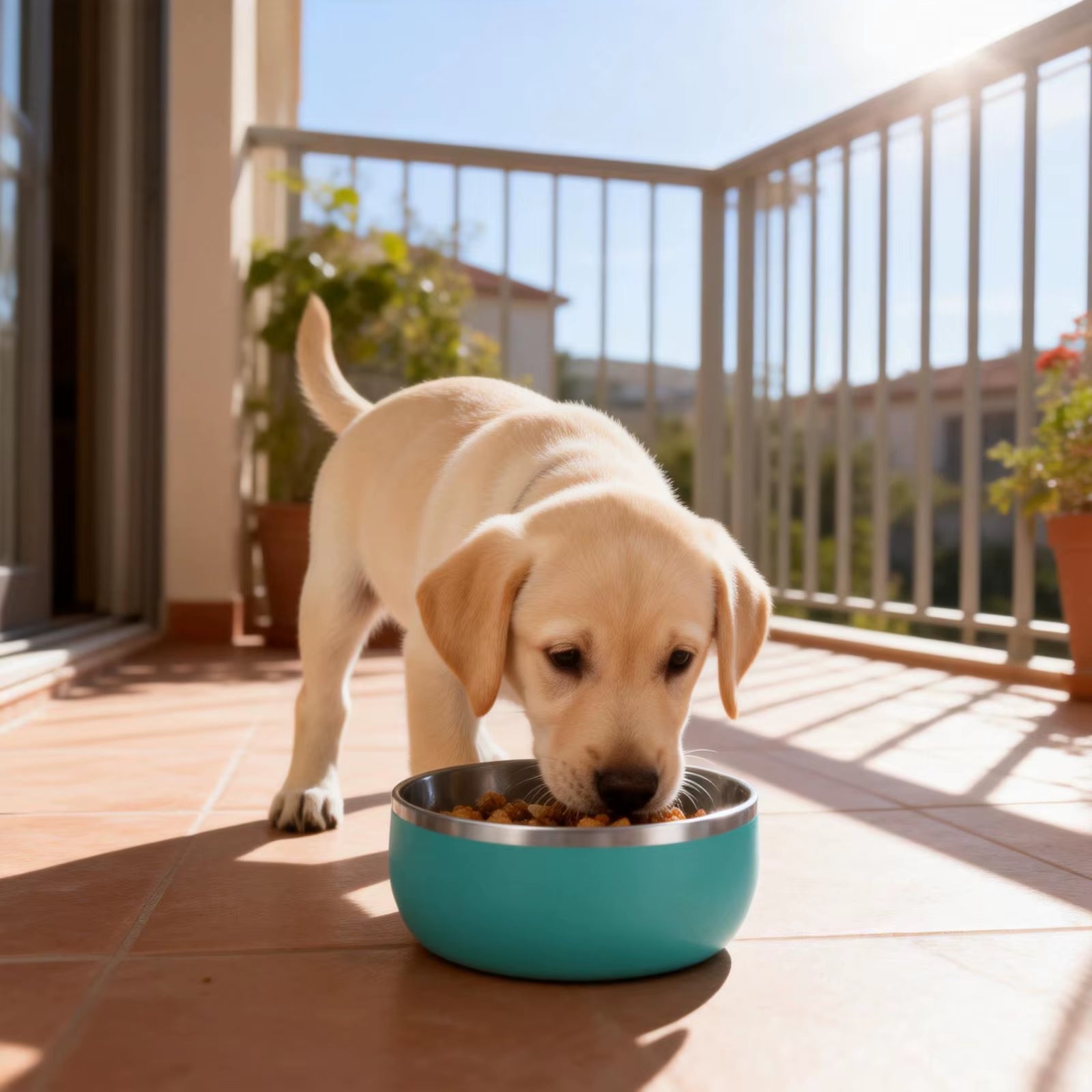 32Oz Dog Bowl for Food and Water Stainless Steel Pet Feeding Bowl Durable Non-Skid Doubl Wall Insulated Multi-Color Dog Bowl
