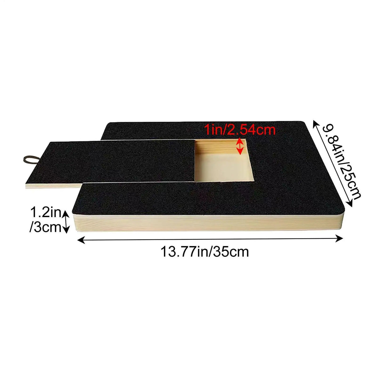 Dog Nail Scratch Board Nail Trim Pad Pull-Out Wooden Pet Scratching Board for Nail Trimming Self Scratcher Toy Safe Pet