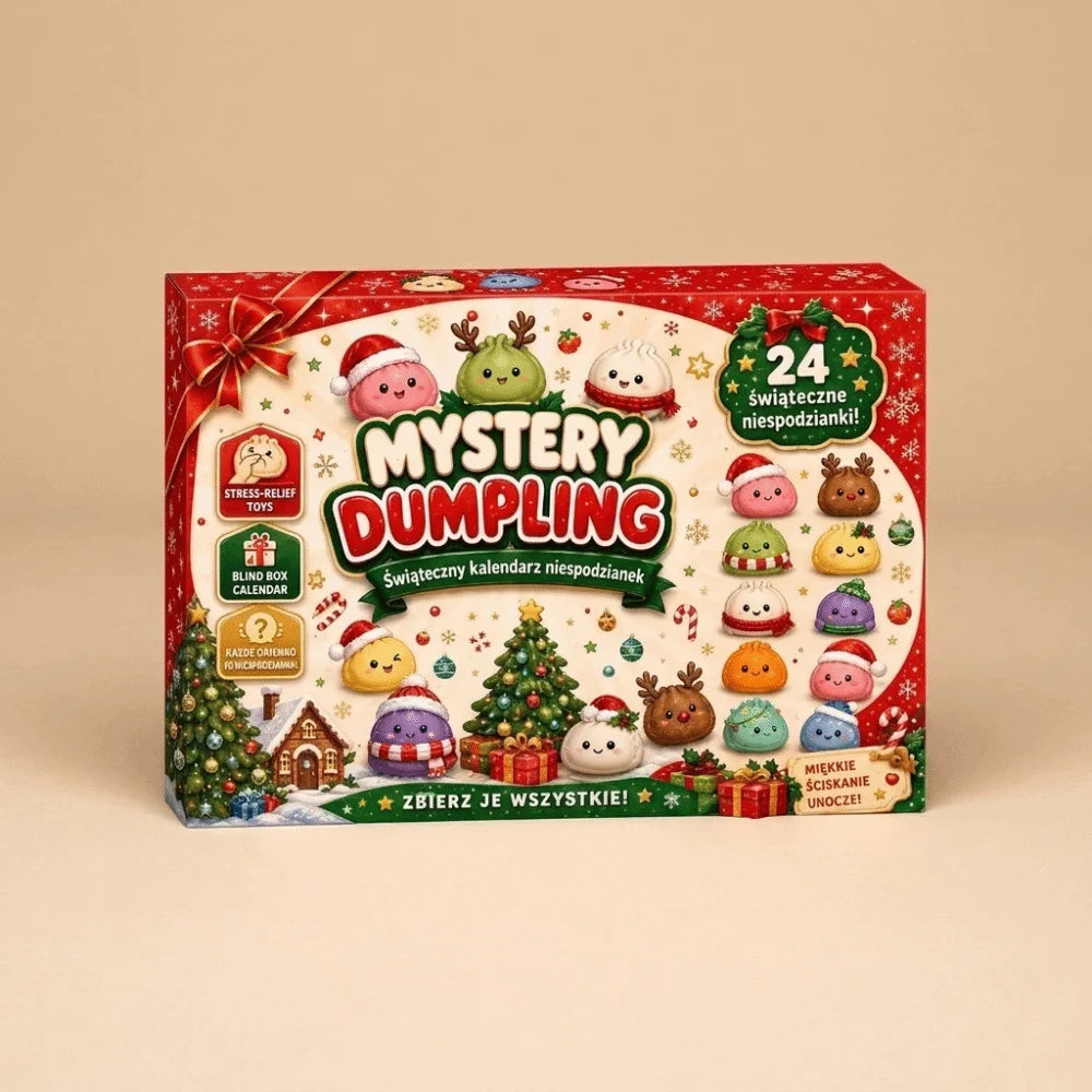 Christmas Countdown Advent Calendar 2026 24 Days Dumpling Squishy Toys Slow Rising Squeeze Sensory Fidget Holiday Decor