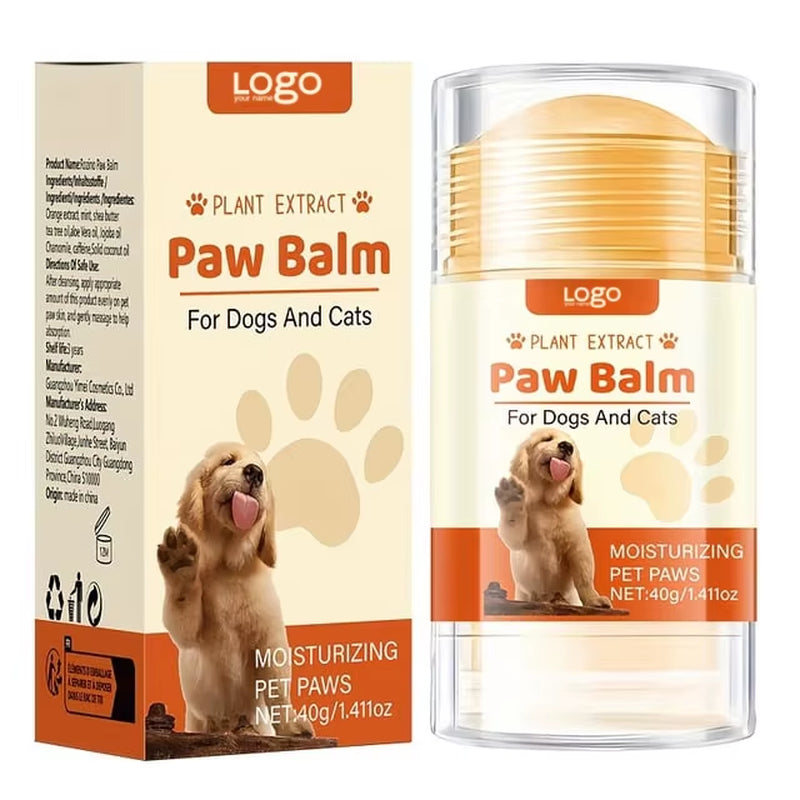 Private Label Natural Paw Balm Stick Moisturize & Protect Dry Cracked Paws for Dogs & Cats Pet Paw Balm Stick Oem
