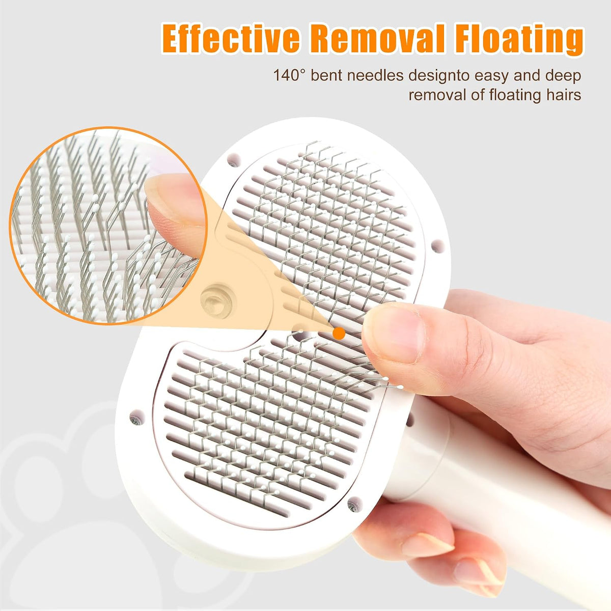 Pet Steam Brush for Dogs & Cats – Self‑Cleaning Anti‑Static Slicker
